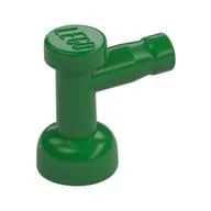 Tap 1 x 1 without Hole in Spout / Green