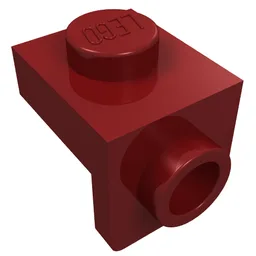 Bracket 1 x 1 - 1 x 1 / Dark Red