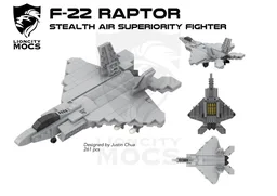 F-22 Raptor Mini Aircraft MOC