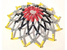 Hoberman linkages flower