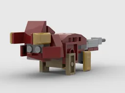 mini pentaceratops from LEGO Marvel set 76203: Ironman Mech armor