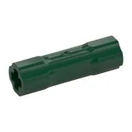 Technic Driving Ring Connector Smooth [2 rounded and 2 flat side walls] / Dark Green