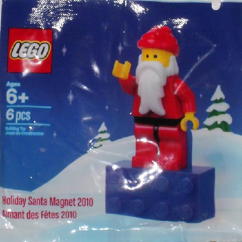 Lego Holiday Santa Magnet 2010