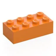 Brick 2 x 4 / Medium Orange