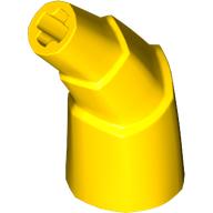 Lego Animal Body Part, Horn Stacked 45 deg. with Axle Connectors / Yellow