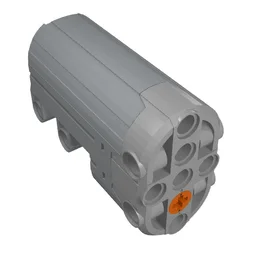 Motor, Servo, Power Functions with Dark Bluish Gray Bottom / Light Bluish Gray