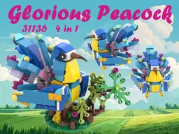 THE GLORIOUS PEACOCK (31136 alternative build)