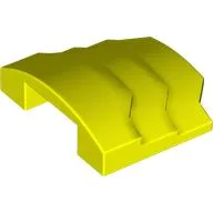 Brick Curved 4 x 3 with 3 Layers, 1 x 3 Cutout on Underside / Vibrant Yellow