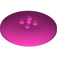 Dish 6 x 6 Inverted (Radar) with Solid Studs / Dark Pink