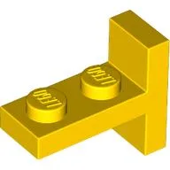 Bracket 1 x 2 with 1 x 2 Vertical Studs / Yellow
