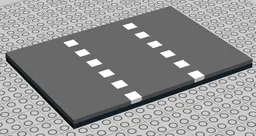 3 Lane Road Plate