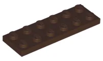 Plate 2 x 6 / Dark Brown
