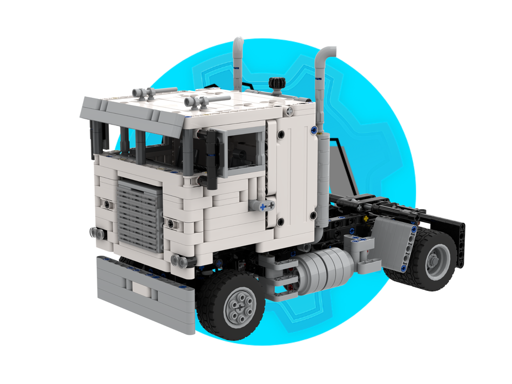 Lego Freightliner FLB - 4x2 - White