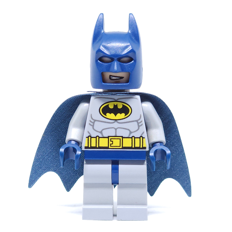 Lego Batman, Light Bluish Gray Suit, Dark Blue Cape and 55704 Cowl