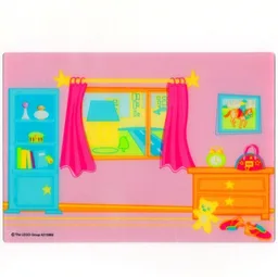 Backdrop, Belville Doll House Bedroom / [No Color/Any Color]
