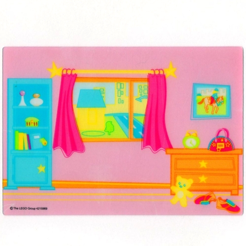 Lego Backdrop, Belville Doll House Bedroom / [No Color/Any Color]