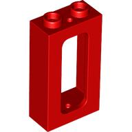 Lego Window 1 x 2 x 3 Train / Red