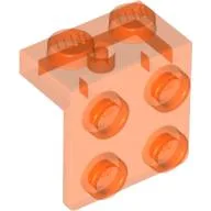 Bracket 1 x 2 - 2 x 2 / Trans-Neon Orange