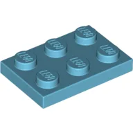 Plate 2 x 3 / Medium Azure