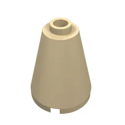 Cone 2 x 2 x 2, Open Stud / Tan