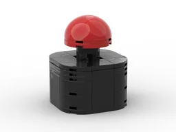 Pushable Big Red Button (black version)