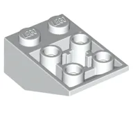 Brick Sloped Inverted 33° 3 x 2, Connections between Studs, Round Bottom Pin / White