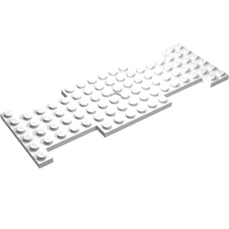 Vehicle Base 6 x 17 with Hole / White