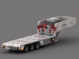 Flatbed 3 axle trailer