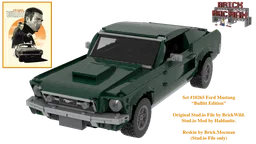 Ford Mustang 'Bullitt' Fastback - Movie Car - (FREE) (Reskin of Creator Set #10265) (Dark Green)