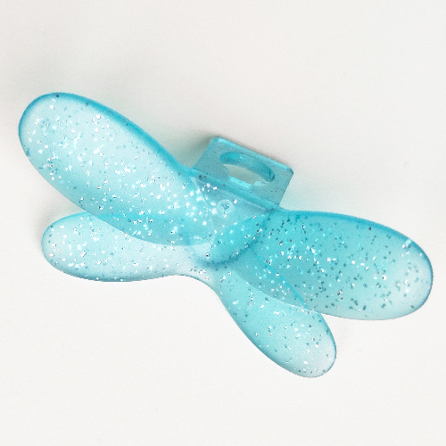 Lego Minifig Neckwear Wings Fairy / Glitter Trans-Light Blue