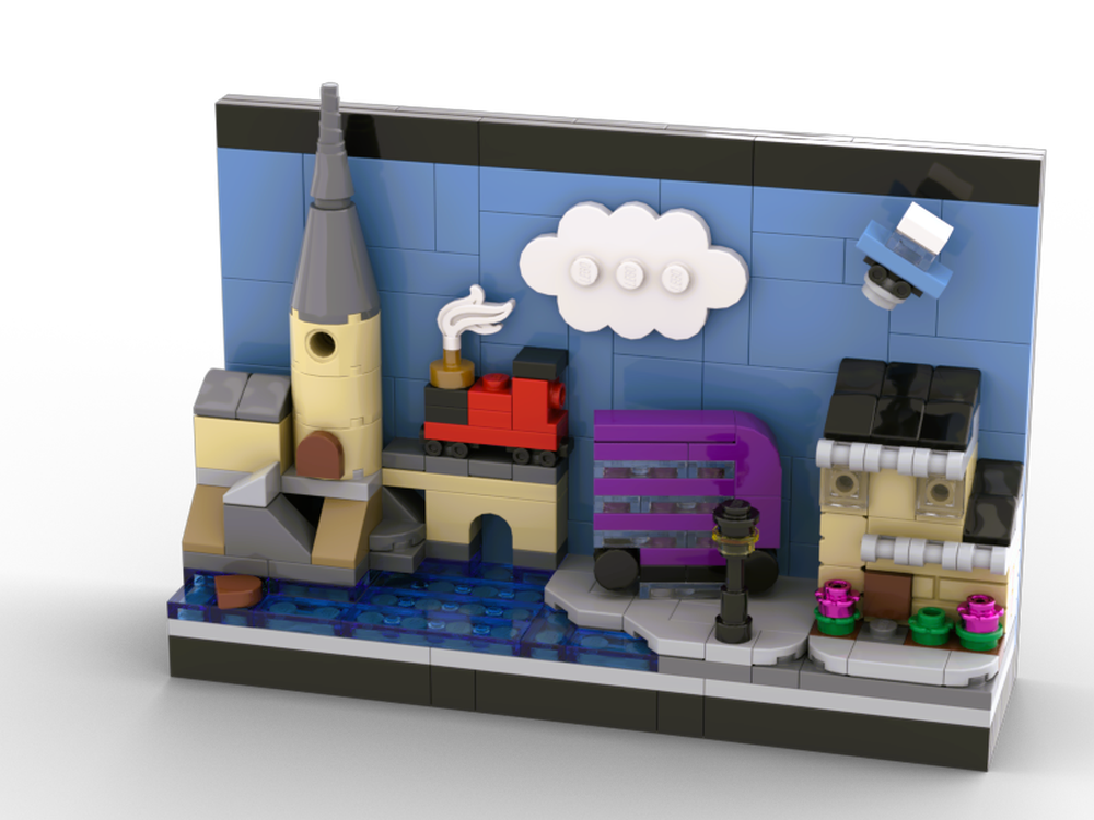 Lego HP Postcard Skyline