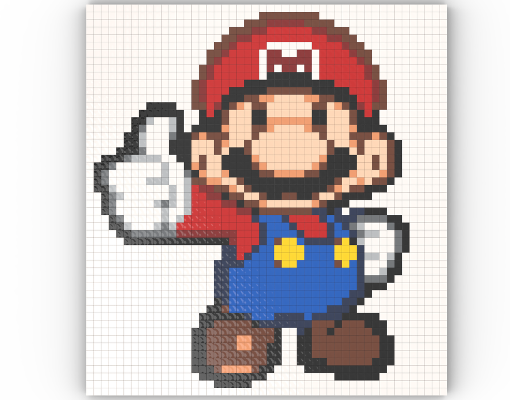 Lego Paper Mario Motivational Poster