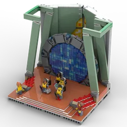 Stargate Atlantis Gateroom (LEGO® colors)