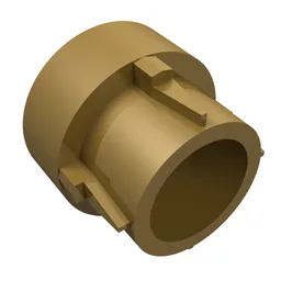 Technic Driving Ring Extension, 4 Ridges / Pearl Gold