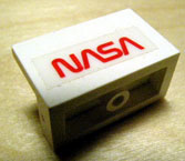 Lego Panel 1 x 2 x 1 with 'NASA' Pattern (Sticker) - Set 1682