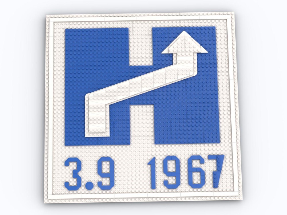 Lego Dagen H (Switch to Right-hand Driving) - Wall Art