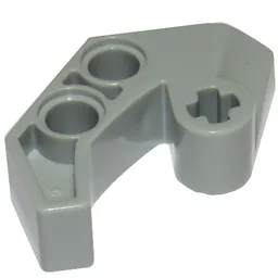 Technic Axle and Pin Connector 2 x 4 Double Sloped / Light Gray