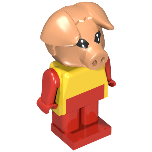 Lego Fabuland Figure Pig 5