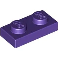 Plate 1 x 2 / Dark Purple