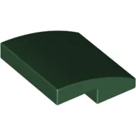 Brick Curved 2 x 2 x 2/3 / Dark Green