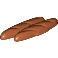 Duplo Food French Bread Loaves with Short Side Extensions / Dark Orange