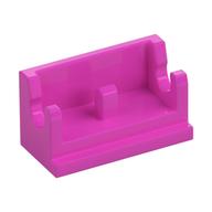 Lego Hinge Brick 1 x 2 Base / Dark Pink