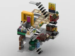 Dark Red Green Grocer