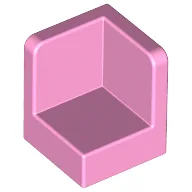 Panel 1 x 1 x 1 Corner / Bright Pink
