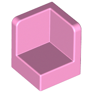 Lego Panel 1 x 1 x 1 Corner / Bright Pink