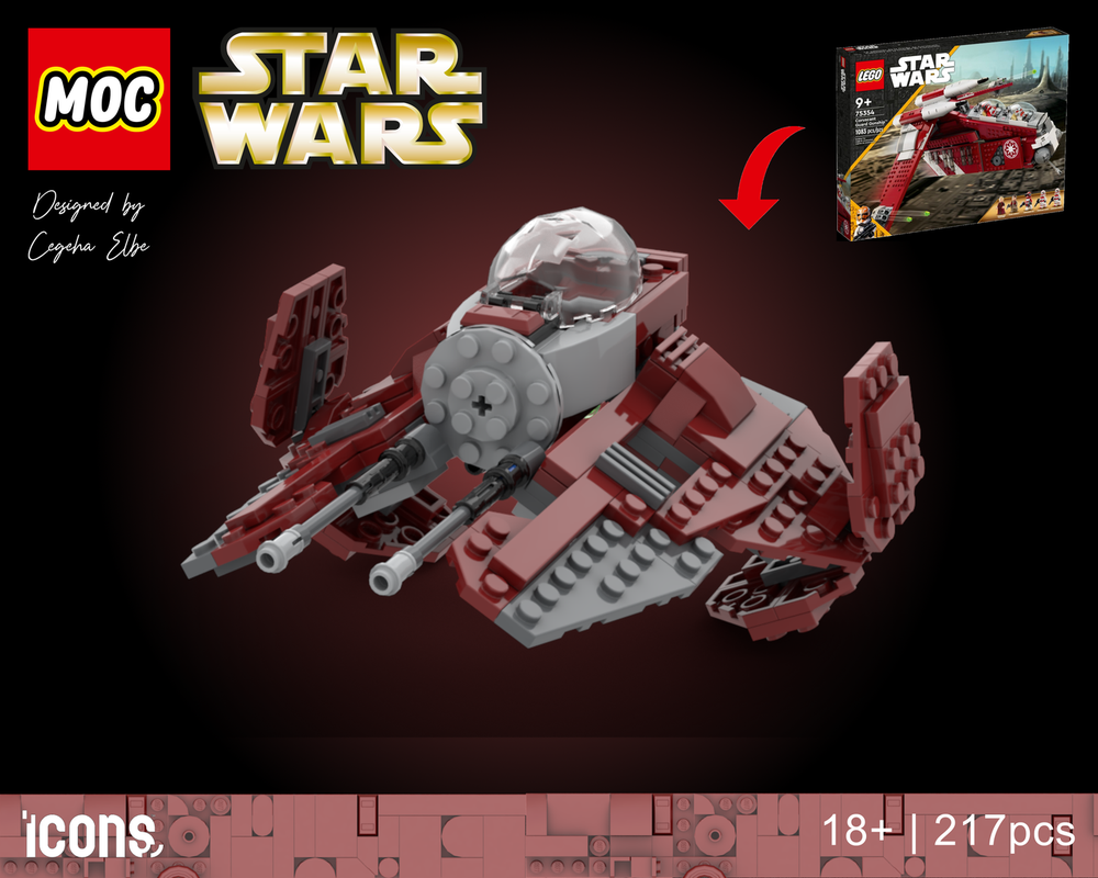 Lego Jedi interceptor alternate build of set 75354