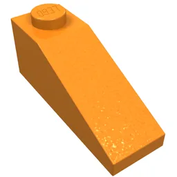 Brick Sloped 33° 3 x 1 / Orange