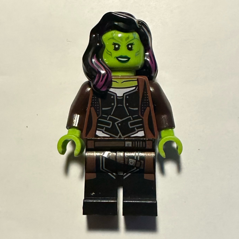 Lego Gamora in Long Reddish Brown Coat