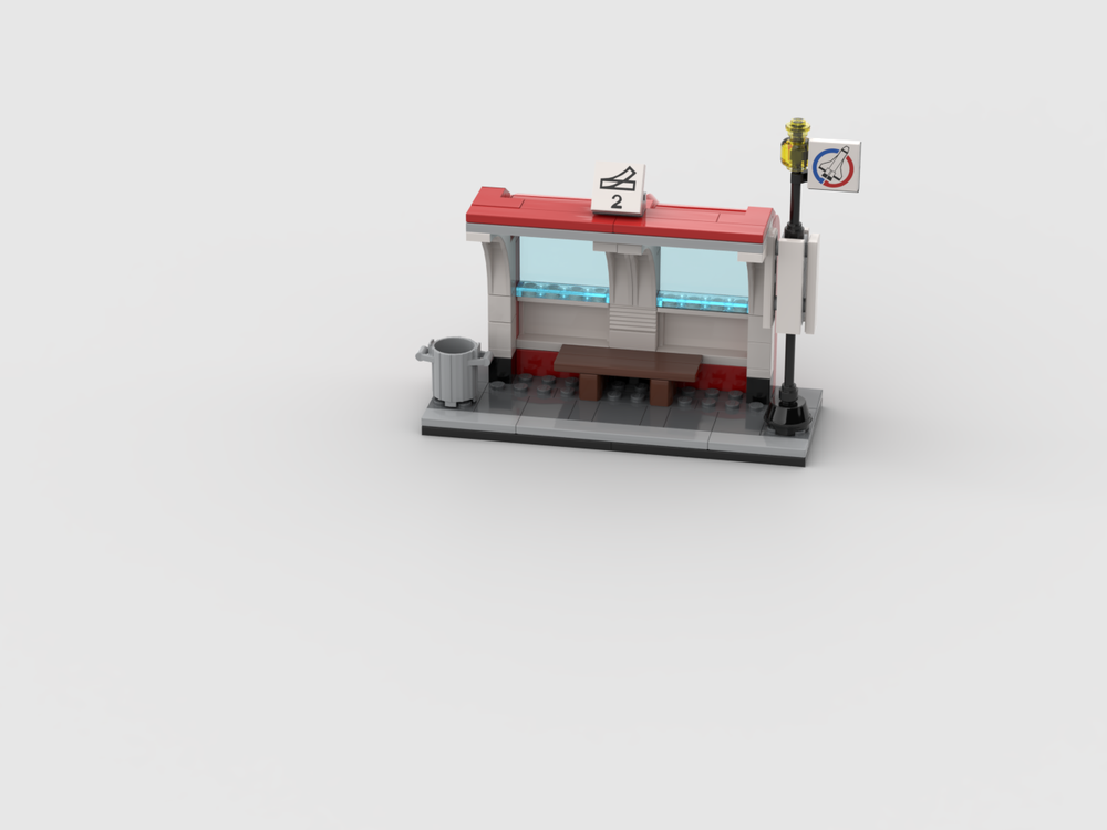 Lego Shuttle Bus Stop