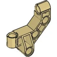 Large Figure Skeletal, Torso, Back, Beam 4 x 4 x 2 (Matoran) / Tan